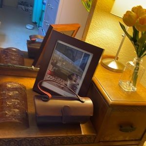 Chocolate Brown Leather Vintage Purse